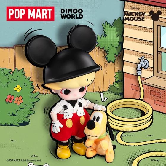POPMART泡泡玛特DIMOO 米奇1/8可动人偶娃娃